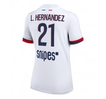 Paris Saint-Germain Lucas Hernandez #21 Koszulka Wyjazdowa damskie 2025-26 Krótki Rękaw
